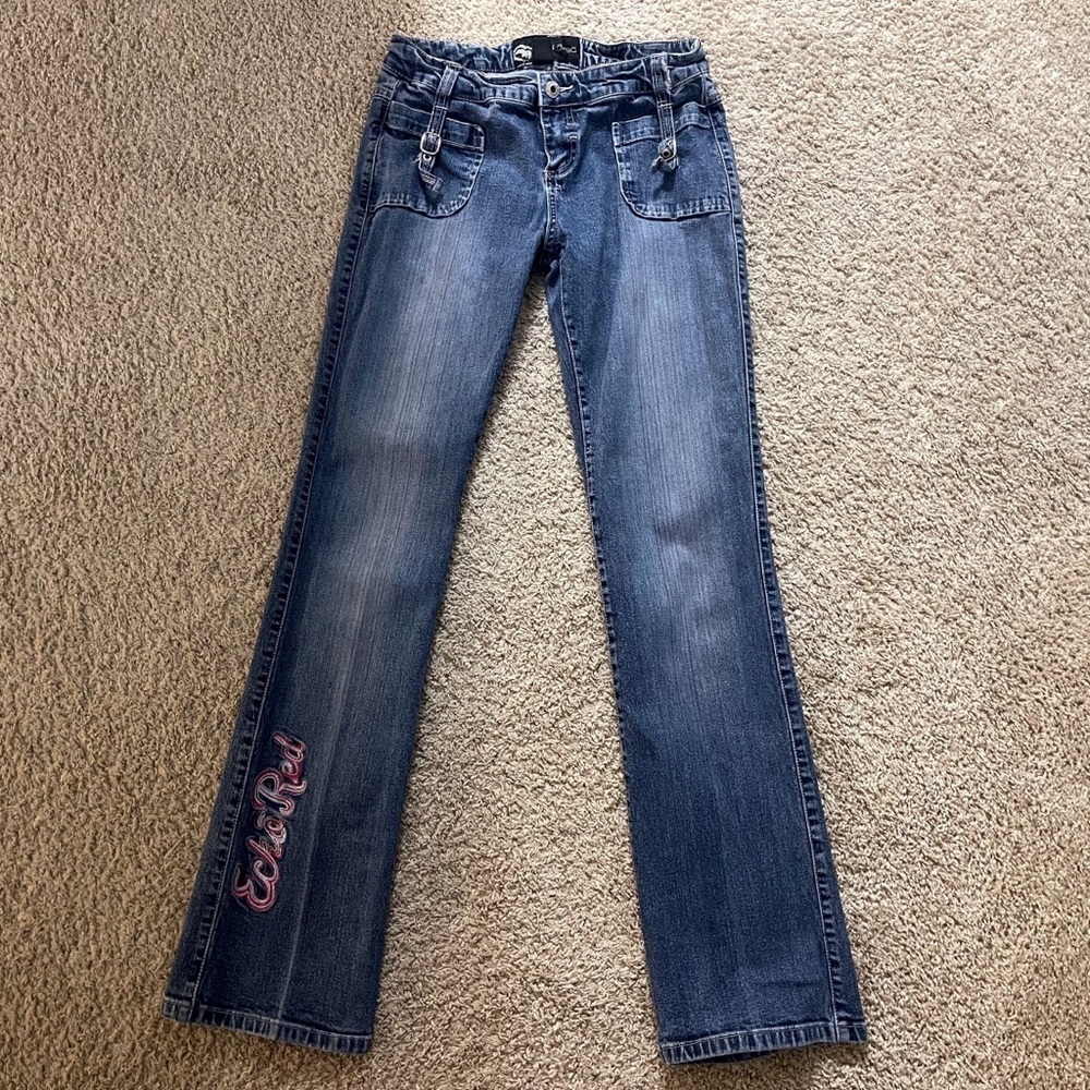 Ecko Unlimited Women's Blue Boot Cut Jeans